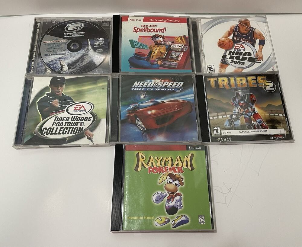 Lot Of 7 Windows PC computer games discs